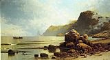 Alfred Thompson Bricher Canvas Paintings - Low Tide Southhead Grand Manan Island 2
